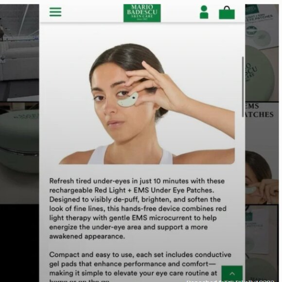 NWT Mario Badescu Red Light EMS Under Eye Patches - Picture 11 of 11